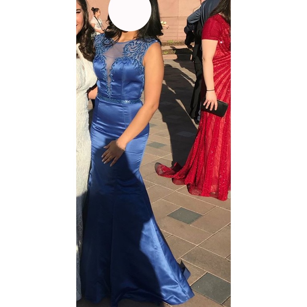 Royal Blue Mermaid Prom Dress